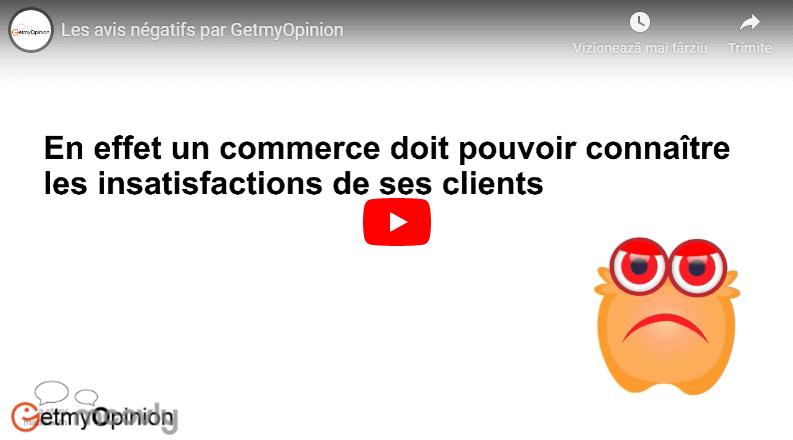 Les avis négatifs par GetmyOpinion – la solution de gestion de la satisfaction client en ligne